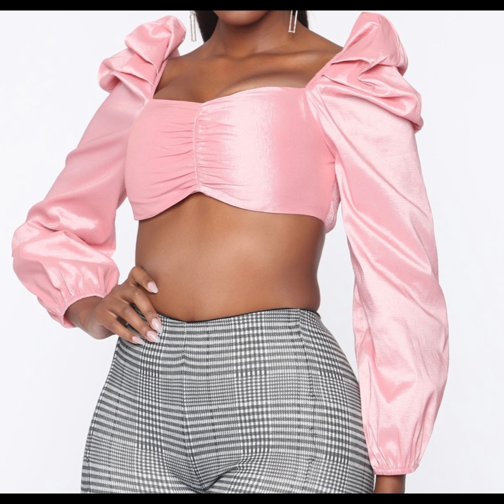 Sweetheart Pink Cropped top